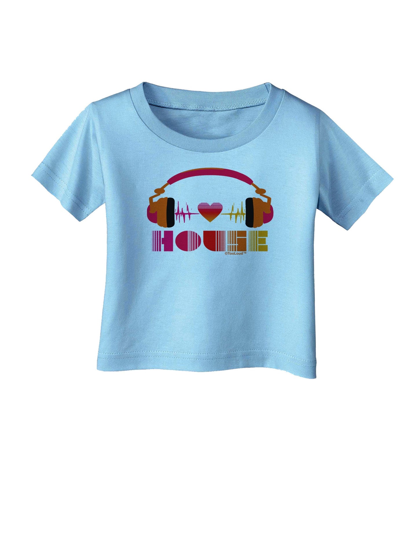 Heart House Infant T-Shirt-Infant T-Shirt-TooLoud-Aquatic-Blue-06-Months-Davson Sales