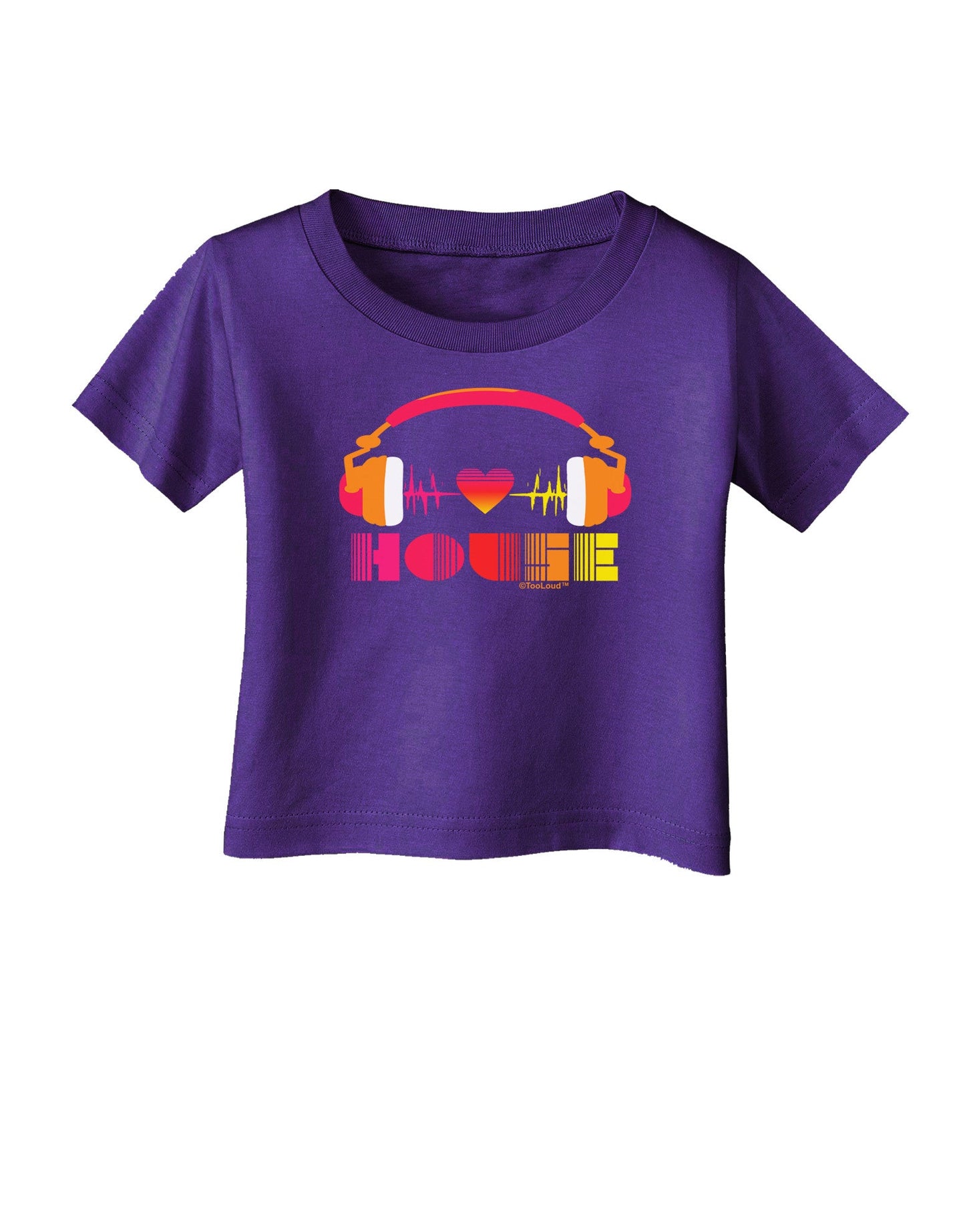 Heart House Infant T-Shirt Dark-Infant T-Shirt-TooLoud-Purple-06-Months-Davson Sales