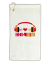 Heart House Micro Terry Gromet Golf Towel 16 x 25 inch-Golf Towel-TooLoud-White-Davson Sales