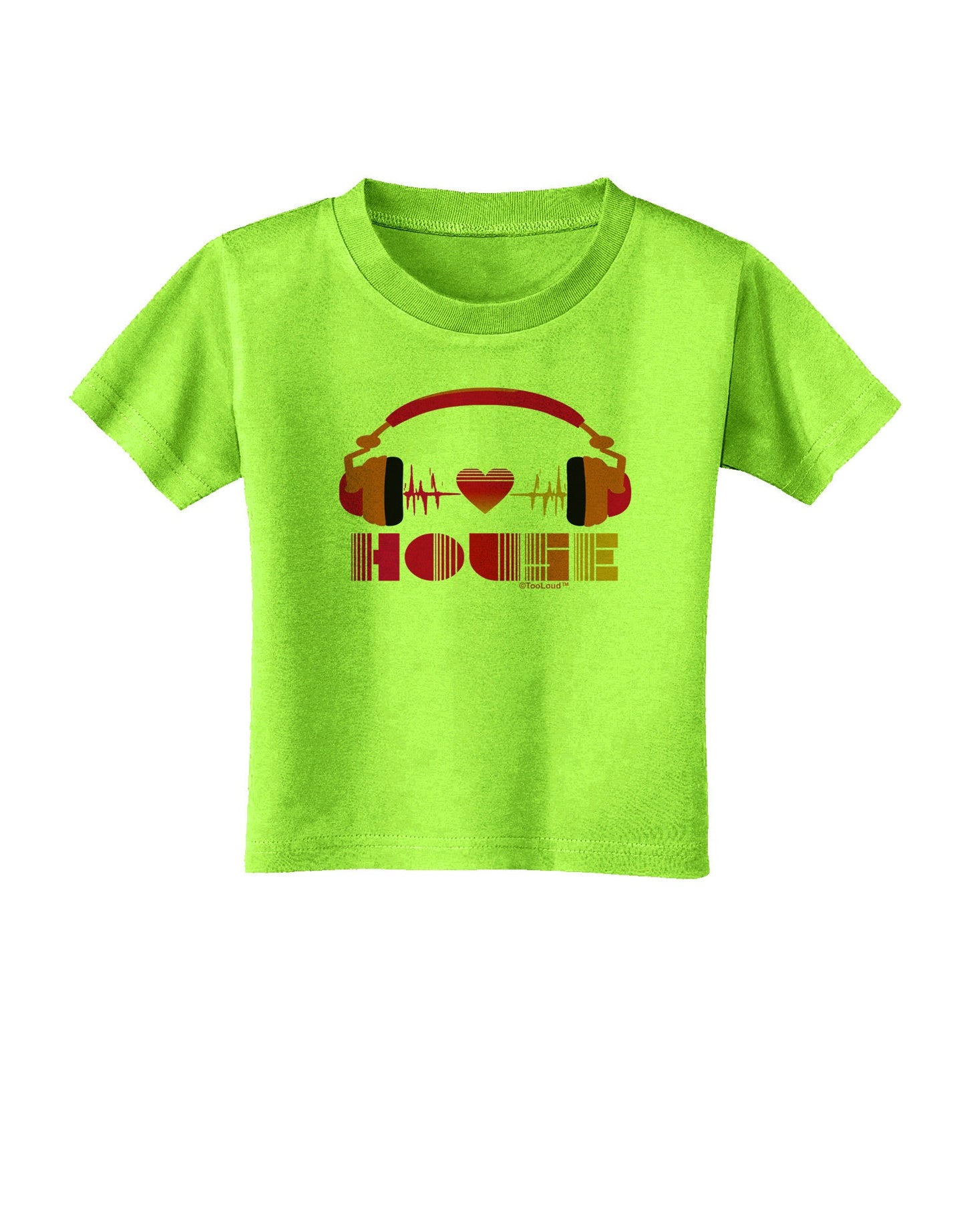 Heart House Toddler T-Shirt-Toddler T-Shirt-TooLoud-Lime-Green-2T-Davson Sales