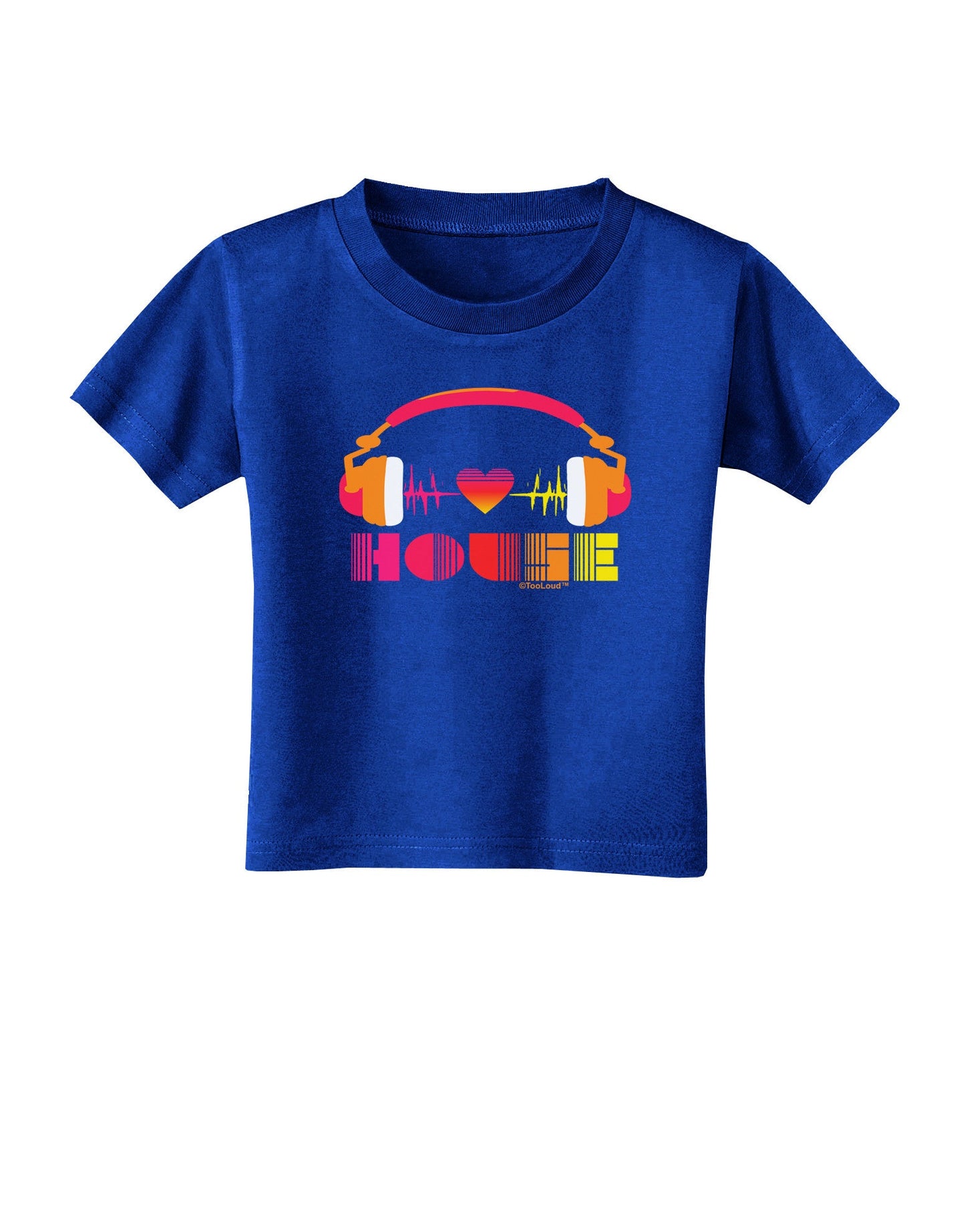 Heart House Toddler T-Shirt Dark-Toddler T-Shirt-TooLoud-Royal-Blue-2T-Davson Sales