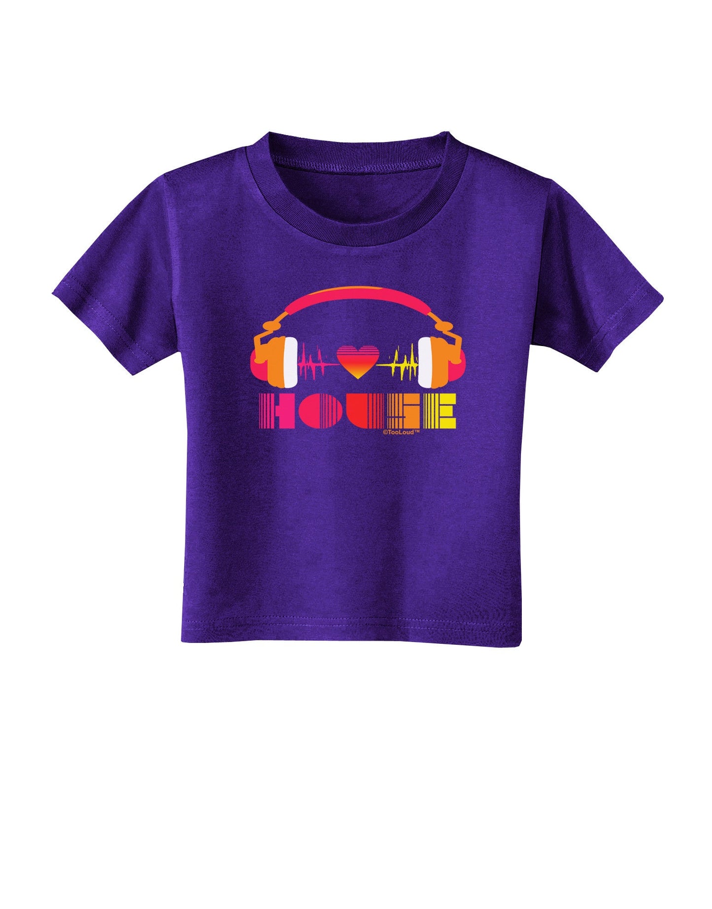 Heart House Toddler T-Shirt Dark-Toddler T-Shirt-TooLoud-Purple-2T-Davson Sales