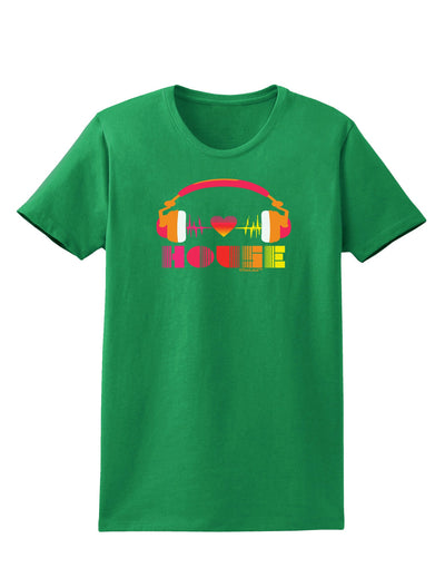 Heart House Womens Dark T-Shirt-TooLoud-Kelly-Green-X-Small-Davson Sales