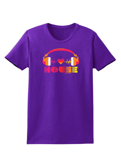 Heart House Womens Dark T-Shirt-TooLoud-Purple-X-Small-Davson Sales