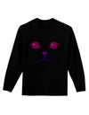 Heart Kitten Adult Long Sleeve Dark T-Shirt-TooLoud-Black-Small-Davson Sales