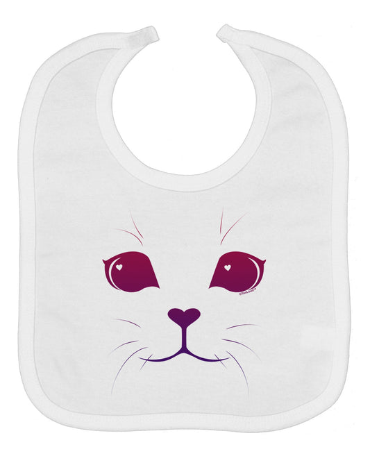 Heart Kitten Baby Bib by