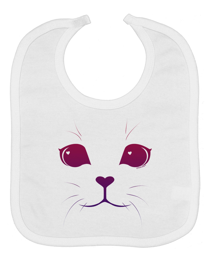 Heart Kitten Baby Bib by