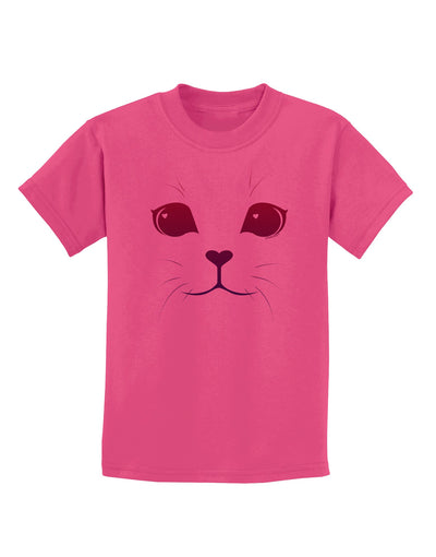 Heart Kitten Childrens T-Shirt-Childrens T-Shirt-TooLoud-Sangria-X-Small-Davson Sales