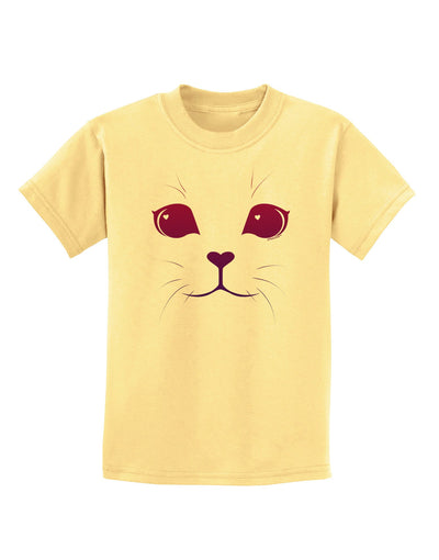 Heart Kitten Childrens T-Shirt-Childrens T-Shirt-TooLoud-Daffodil-Yellow-X-Small-Davson Sales