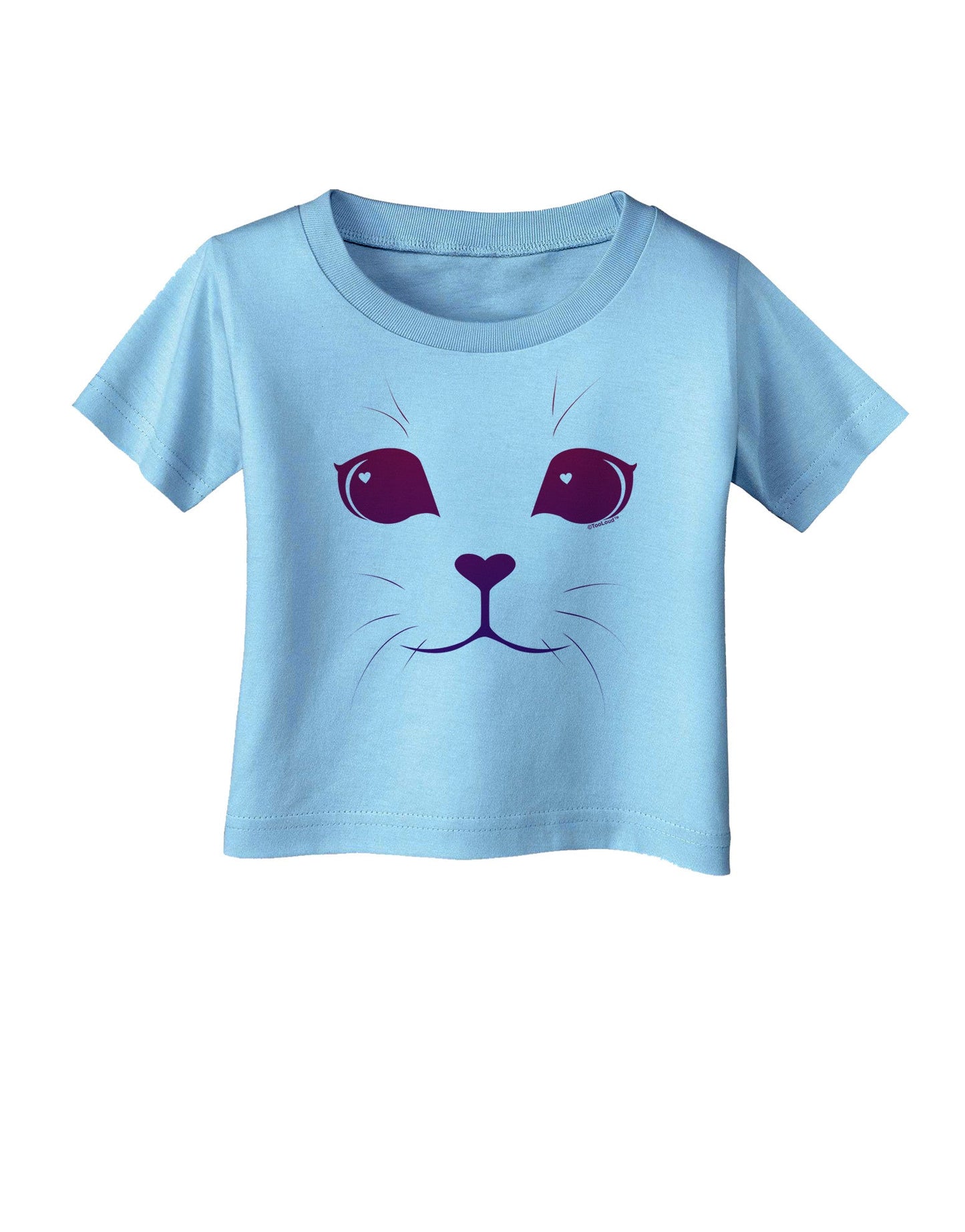 Heart Kitten Infant T-Shirt-Infant T-Shirt-TooLoud-Aquatic-Blue-06-Months-Davson Sales