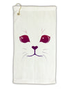 Heart Kitten Micro Terry Gromet Golf Towel 16 x 25 inch by TooLoud-Golf Towel-TooLoud-White-Davson Sales