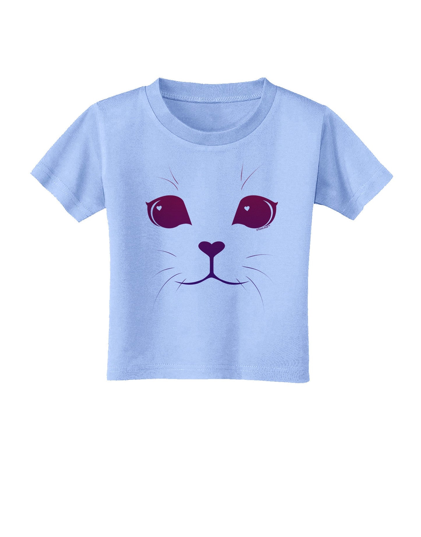Heart Kitten Toddler T-Shirt-Toddler T-Shirt-TooLoud-Aquatic-Blue-2T-Davson Sales