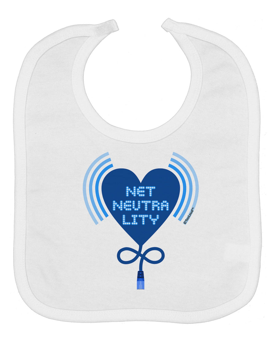 Heart Net Neutrality Baby Bib