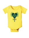 Heart Net Neutrality Baby Romper Bodysuit-Baby Romper-TooLoud-Yellow-06-Months-Davson Sales