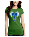 Heart Net Neutrality Juniors Crew Dark T-Shirt-T-Shirts Juniors Tops-TooLoud-Kiwi-Green-Juniors Fitted Small-Davson Sales