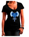 Heart Net Neutrality Juniors V-Neck Dark T-Shirt-Womens V-Neck T-Shirts-TooLoud-Black-Juniors Fitted Small-Davson Sales