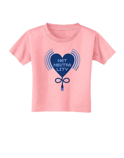 Heart Net Neutrality Toddler T-Shirt-Toddler T-Shirt-TooLoud-Candy-Pink-2T-Davson Sales