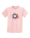 Heart Paint Splatter Childrens T-Shirt-Childrens T-Shirt-TooLoud-PalePink-X-Small-Davson Sales