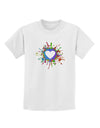 Heart Paint Splatter Childrens T-Shirt-Childrens T-Shirt-TooLoud-White-X-Small-Davson Sales