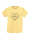 Heart Snowflake Christmas Childrens T-Shirt-Childrens T-Shirt-TooLoud-Daffodil-Yellow-X-Small-Davson Sales