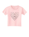 Heart Snowflake Christmas Toddler T-Shirt-Toddler T-Shirt-TooLoud-Light-Pink-2T-Davson Sales