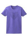 Heart Snowflake Christmas Womens T-Shirt-Womens T-Shirt-TooLoud-Violet-X-Small-Davson Sales