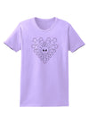 Heart Snowflake Christmas Womens T-Shirt-Womens T-Shirt-TooLoud-Lavender-X-Small-Davson Sales