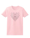 Heart Snowflake Christmas Womens T-Shirt-Womens T-Shirt-TooLoud-PalePink-X-Small-Davson Sales