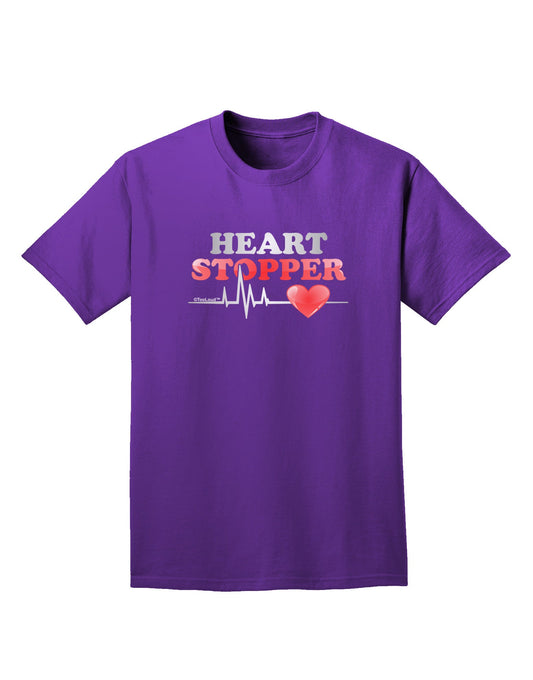 Heart Stopper Adult Dark T-Shirt-Mens T-Shirt-TooLoud-Purple-Small-Davson Sales