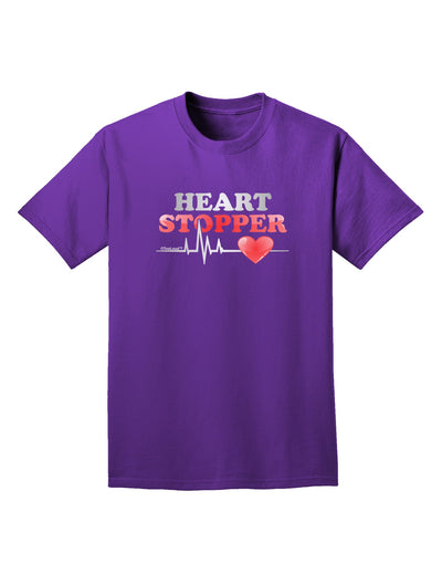 Heart Stopper Adult Dark T-Shirt-Mens T-Shirt-TooLoud-Purple-Small-Davson Sales