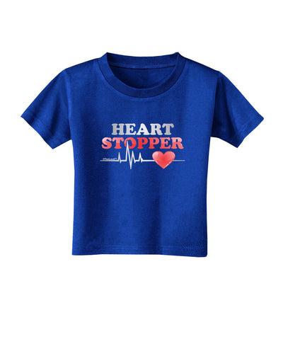 Heart Stopper Toddler T-Shirt Dark-Toddler T-Shirt-TooLoud-Royal-Blue-2T-Davson Sales