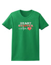 Heart Stopper Womens Dark T-Shirt-TooLoud-Kelly-Green-X-Small-Davson Sales