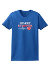 Heart Stopper Womens Dark T-Shirt-TooLoud-Royal-Blue-X-Small-Davson Sales