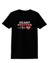 Heart Stopper Womens Dark T-Shirt-TooLoud-Black-X-Small-Davson Sales