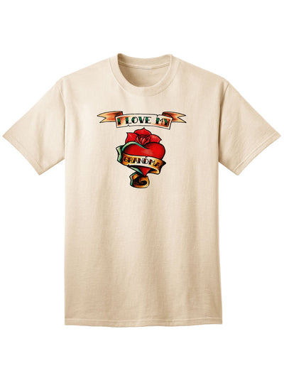 Heart Tattoo I Love My Grandma Adult T-Shirt-Mens T-shirts-TooLoud-Natural-Small-Davson Sales