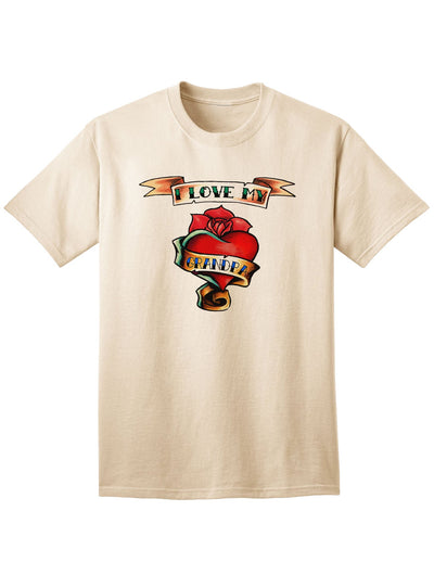 Heart Tattoo I Love My Grandpa Adult T-Shirt-Mens T-shirts-TooLoud-Natural-Small-Davson Sales