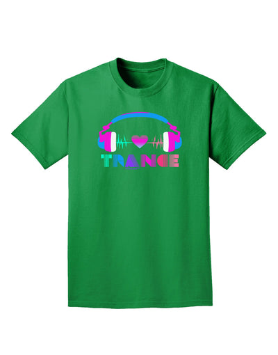 Heart Trance Adult Dark T-Shirt-Mens T-Shirt-TooLoud-Kelly-Green-Small-Davson Sales