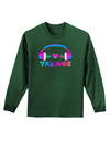 Heart Trance Adult Long Sleeve Dark T-Shirt-TooLoud-Dark-Green-Small-Davson Sales