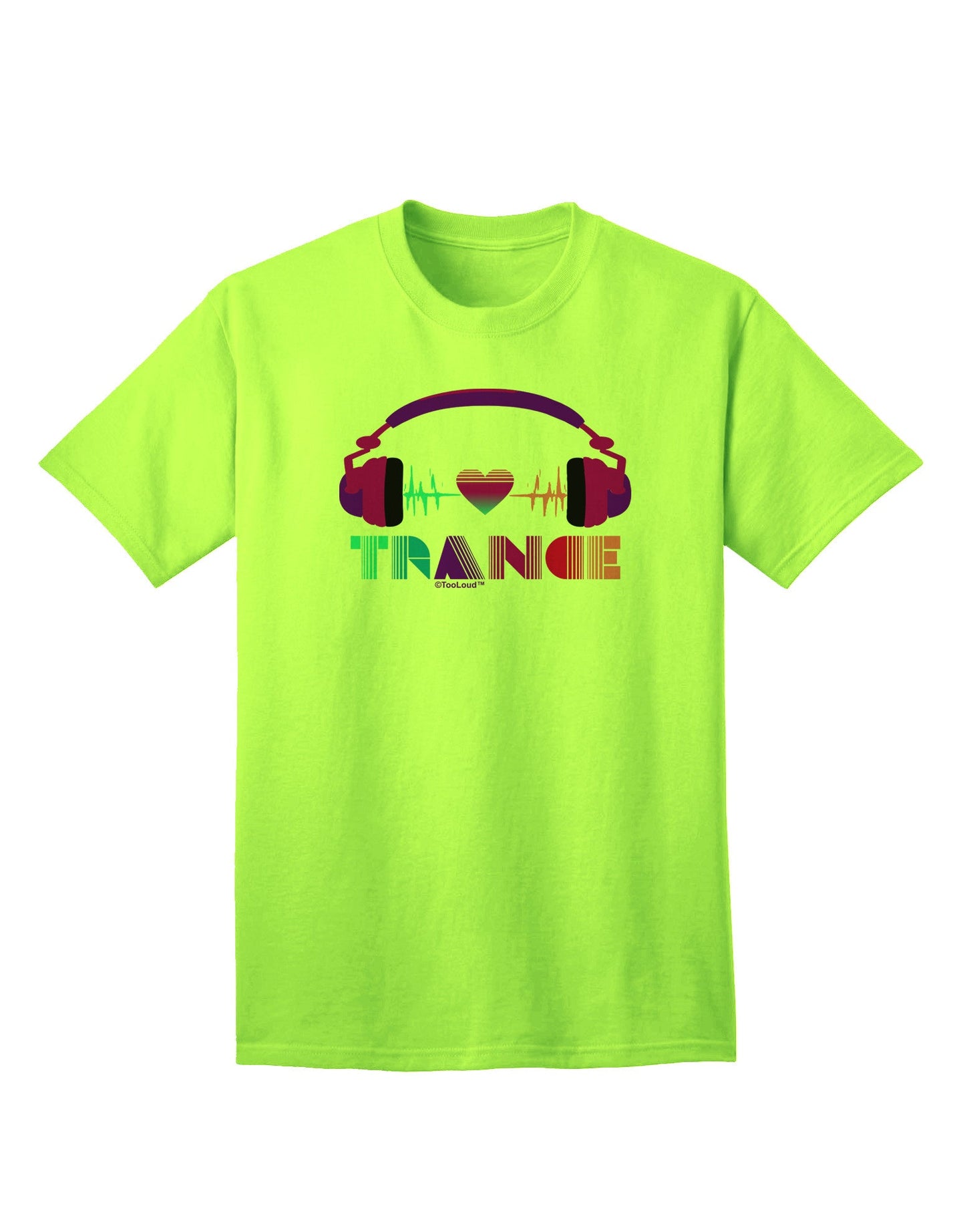 Heart Trance Adult T-Shirt-Mens T-Shirt-TooLoud-Neon-Green-Small-Davson Sales