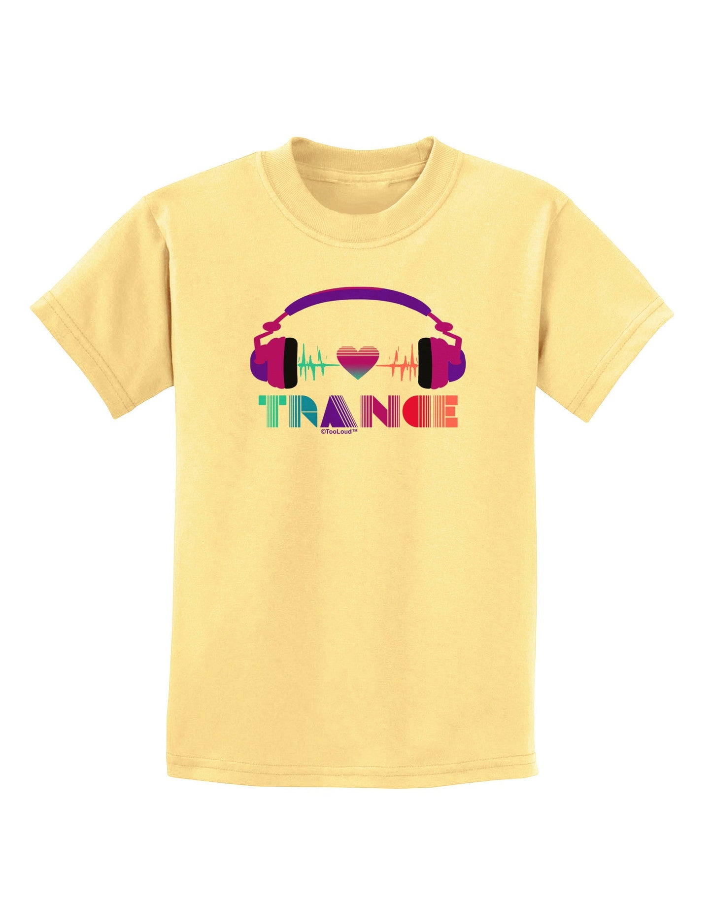 Heart Trance Childrens T-Shirt-Childrens T-Shirt-TooLoud-Daffodil-Yellow-X-Small-Davson Sales