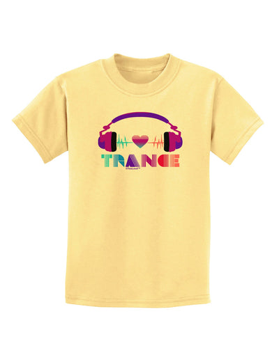 Heart Trance Childrens T-Shirt-Childrens T-Shirt-TooLoud-Daffodil-Yellow-X-Small-Davson Sales