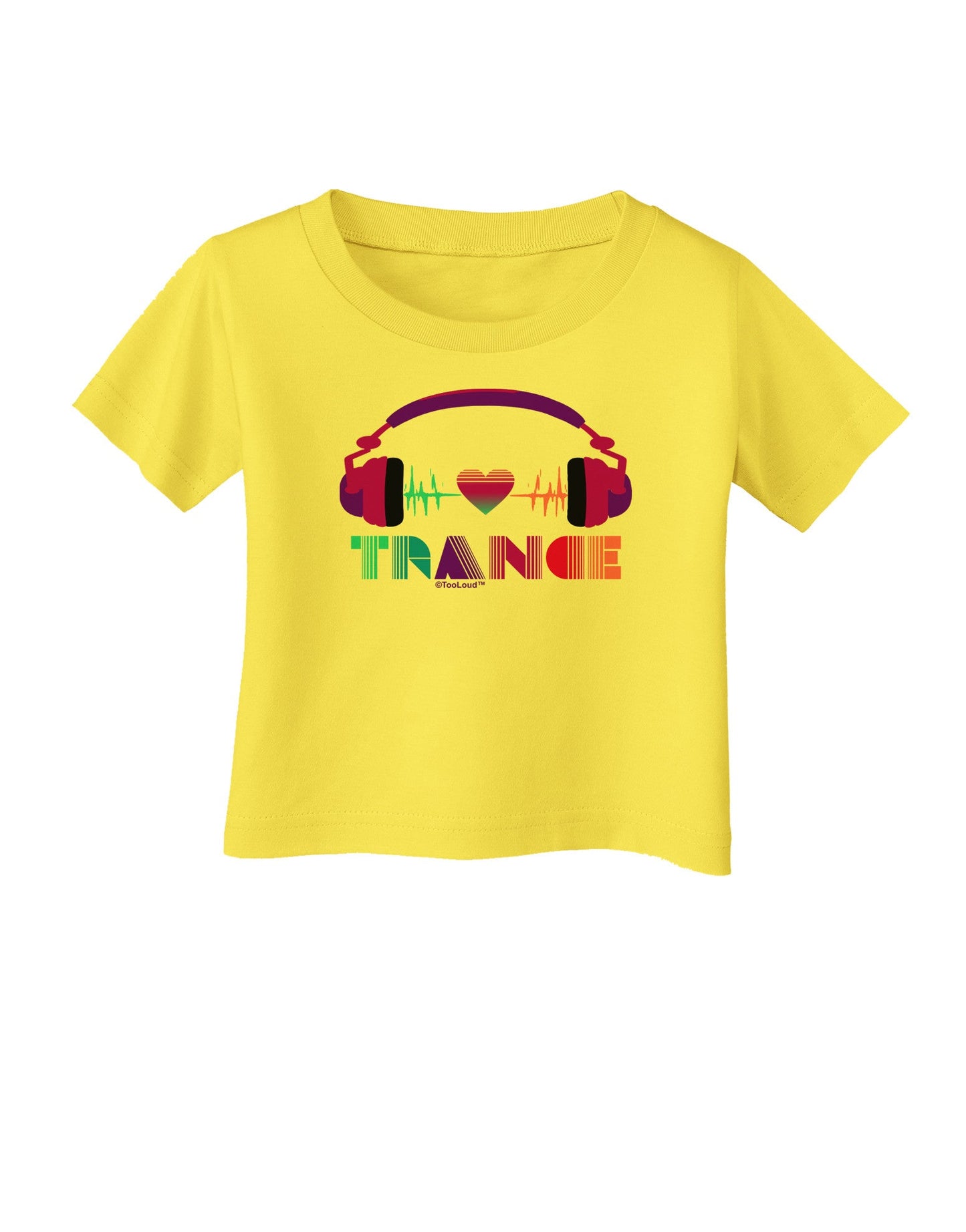 Heart Trance Infant T-Shirt-Infant T-Shirt-TooLoud-Yellow-06-Months-Davson Sales