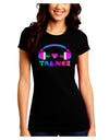 Heart Trance Juniors Crew Dark T-Shirt-T-Shirts Juniors Tops-TooLoud-Black-Juniors Fitted Small-Davson Sales