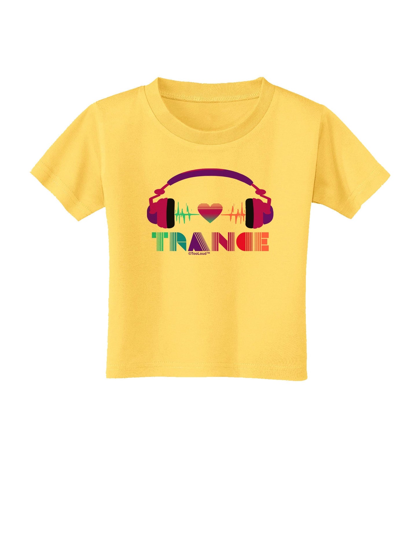 Heart Trance Toddler T-Shirt-Toddler T-Shirt-TooLoud-Yellow-2T-Davson Sales