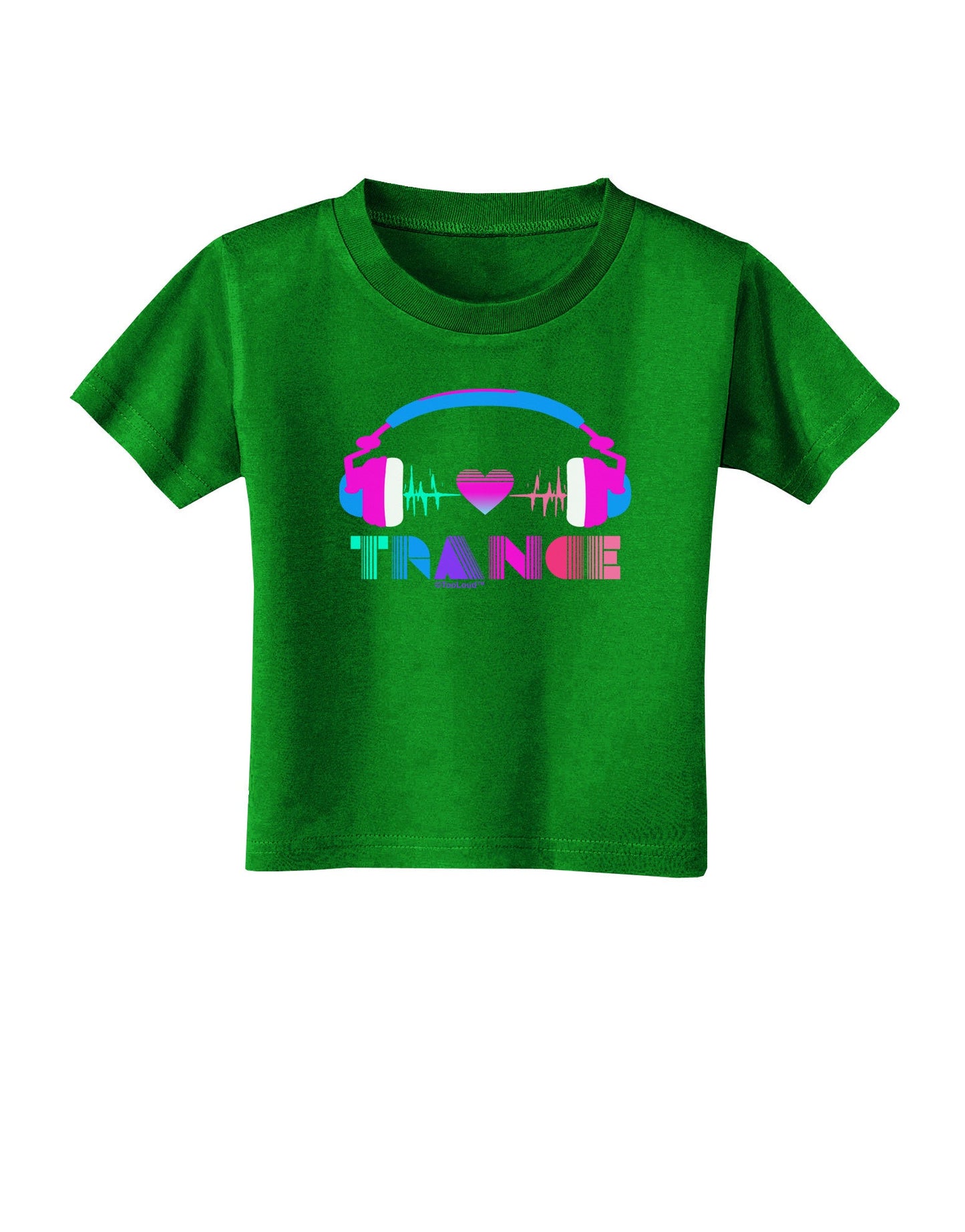 Heart Trance Toddler T-Shirt Dark-Toddler T-Shirt-TooLoud-Clover-Green-2T-Davson Sales