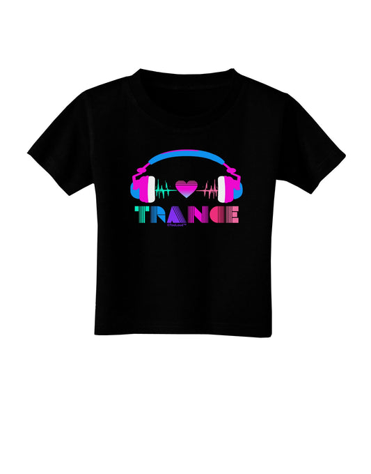 Heart Trance Toddler T-Shirt Dark-Toddler T-Shirt-TooLoud-Black-2T-Davson Sales