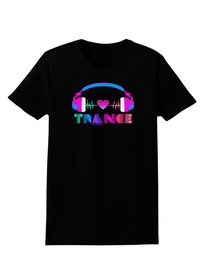 Heart Trance Womens Dark T-Shirt-TooLoud-Black-X-Small-Davson Sales