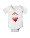 Heart on Puppet Strings Baby Romper Bodysuit-Baby Romper-TooLoud-White-06-Months-Davson Sales