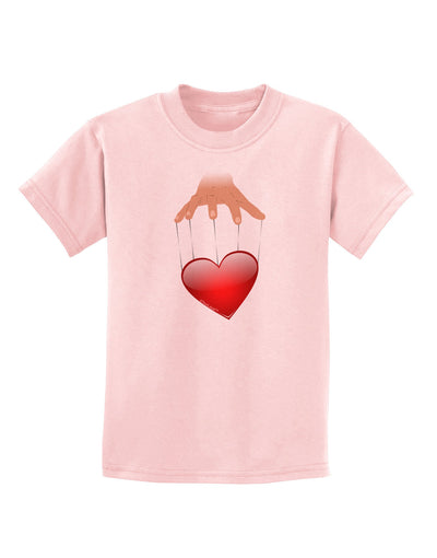 Heart on Puppet Strings Childrens T-Shirt-Childrens T-Shirt-TooLoud-PalePink-X-Small-Davson Sales