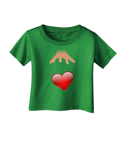 Heart on Puppet Strings Infant T-Shirt Dark-Infant T-Shirt-TooLoud-Clover-Green-06-Months-Davson Sales